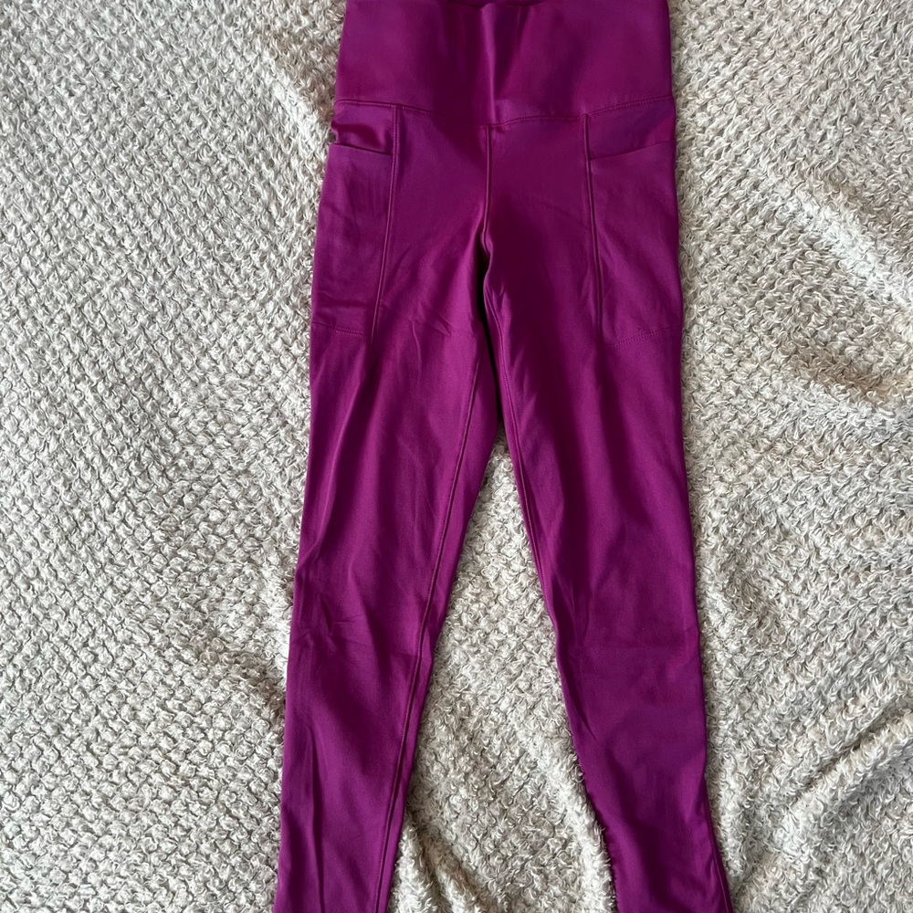 Kids Magenta Leggings